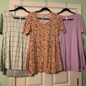 3 new LuLaRoe perfect tees, size XS